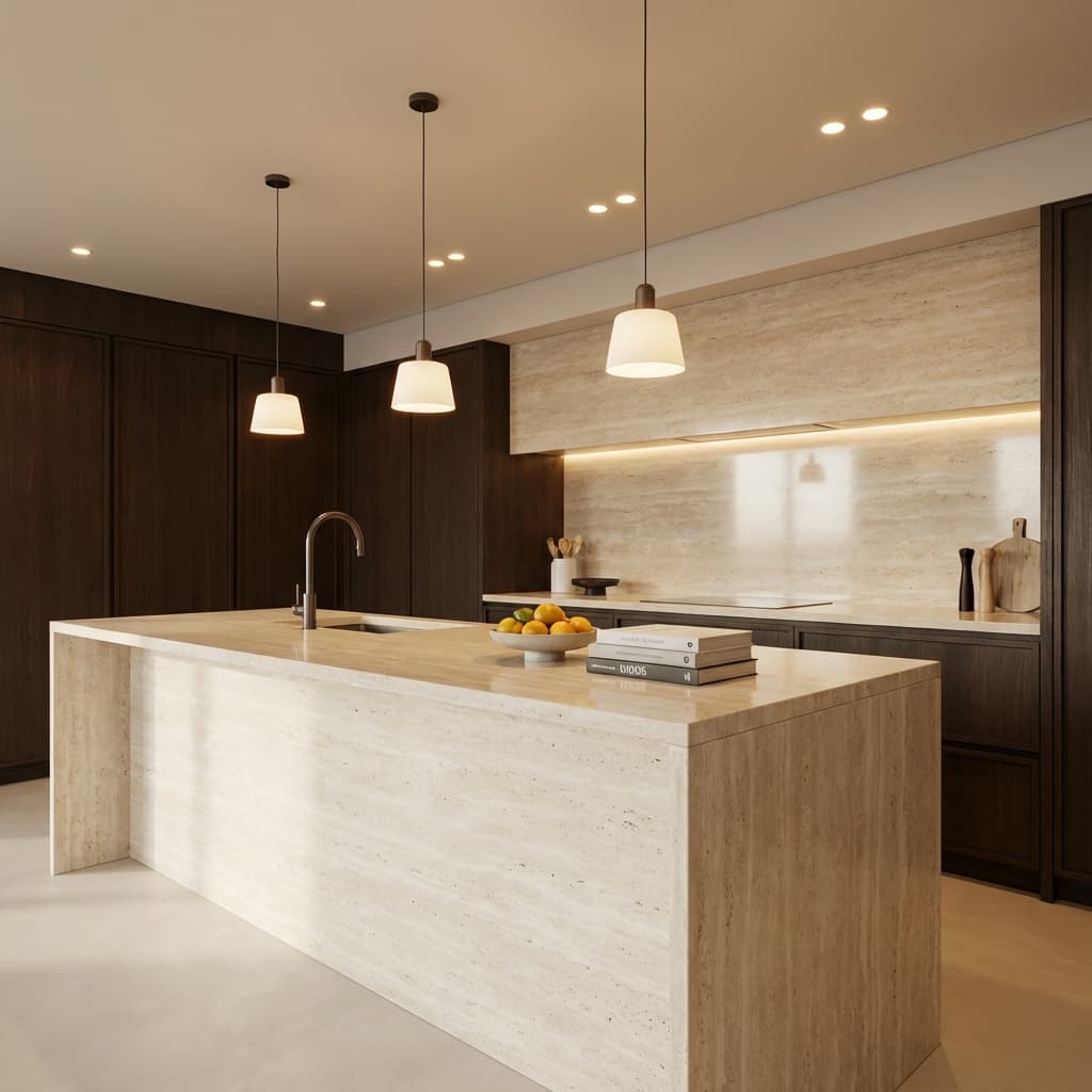 Cucina in Travertino